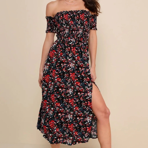 NWT Lulus View from the Meadow OTS Dress - Picture 1 of 9